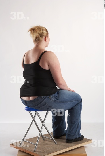 Whole Body Woman Artistic poses White Casual Overweight