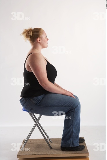 Whole Body Woman Artistic poses White Casual Overweight