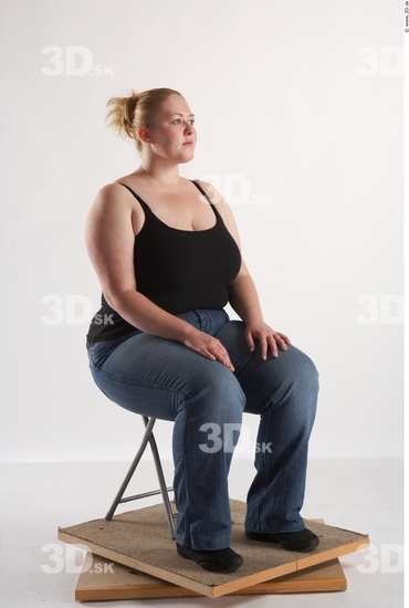 Whole Body Woman Artistic poses White Casual Overweight