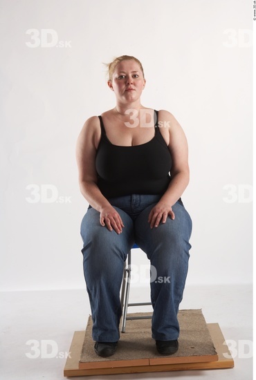 Whole Body Woman Artistic poses White Casual Overweight