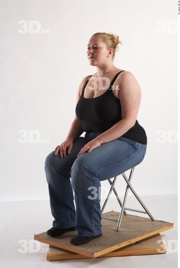 Whole Body Woman Artistic poses White Casual Overweight