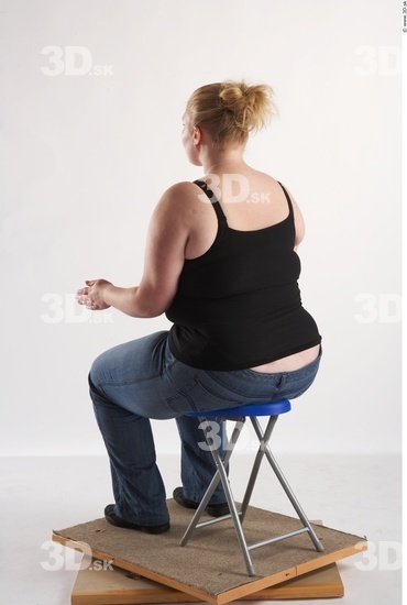 Whole Body Woman Artistic poses White Casual Overweight