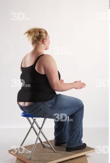 Whole Body Woman Artistic poses White Casual Overweight