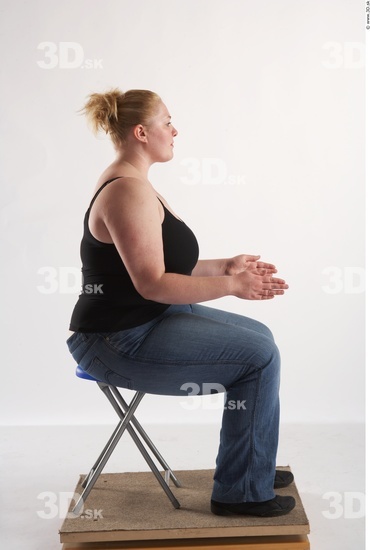 Whole Body Woman Artistic poses White Casual Overweight