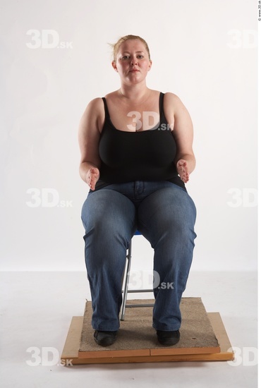 Whole Body Woman Artistic poses White Casual Overweight