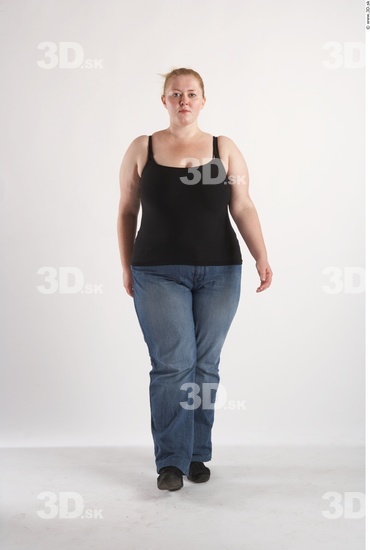 Whole Body Woman Animation references White Casual Overweight