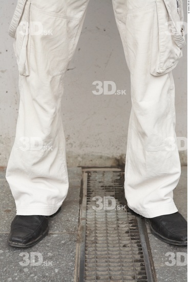 Calf Man White Casual Slim