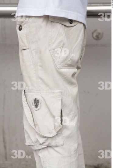 Thigh Man White Casual Slim