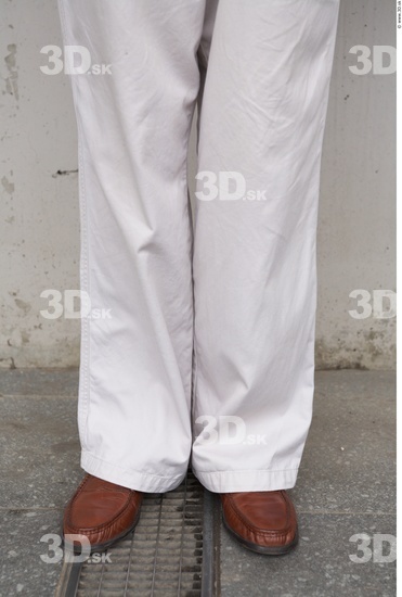 Calf Man White Casual Slim