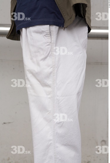 Thigh Man White Casual Slim