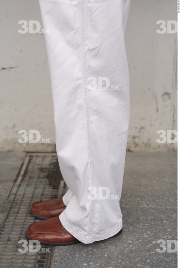 Calf Man White Casual Slim