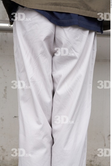 Thigh Man White Casual Slim