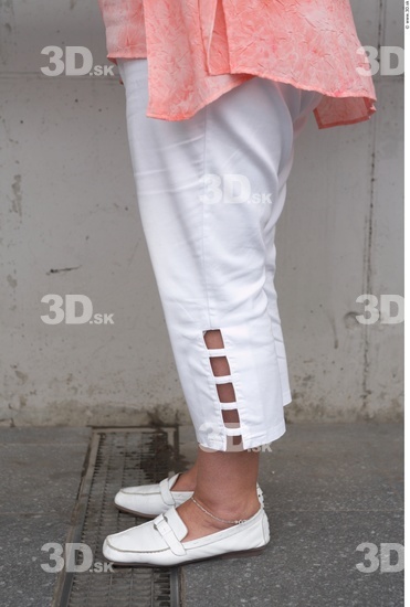 Leg Woman White Casual Average