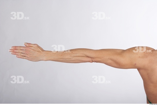 Hand Woman White Underwear Muscular