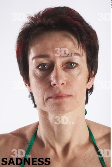 Face Emotions Woman White Muscular