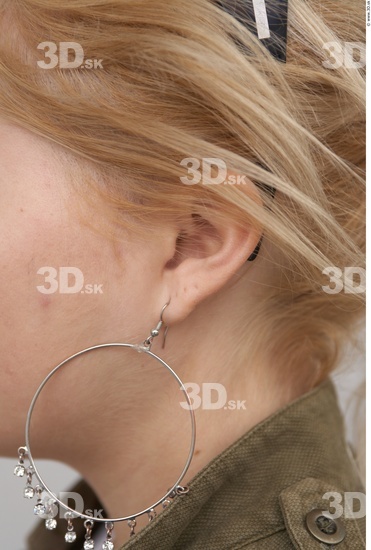 Ear Woman White Casual Slim