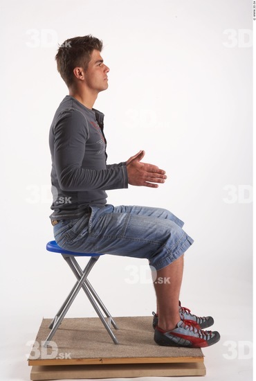 Whole Body Man Artistic poses White Casual Athletic