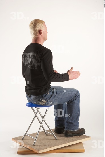 Whole Body Man Artistic poses White Casual Slim