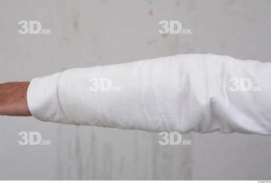 Forearm Man White Casual Slim