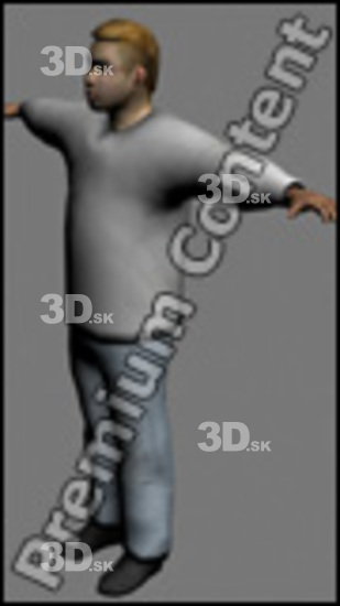 3D model Asian Man