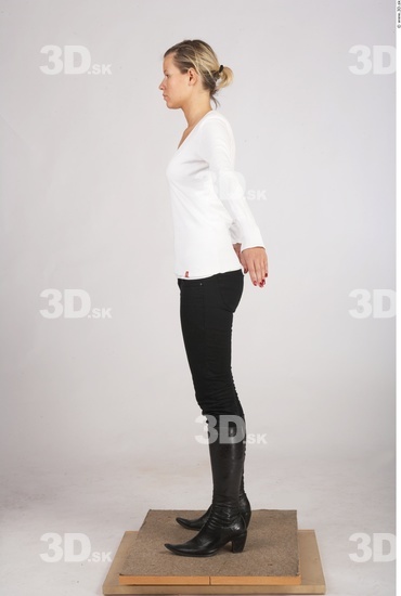 Whole Body Woman White Casual Slim