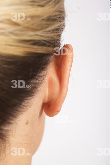 Ear Woman White Nude Slim