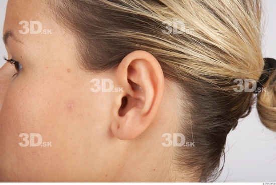 Ear Woman White Nude Slim