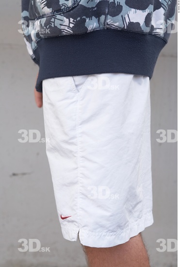 Thigh Man White Casual Slim