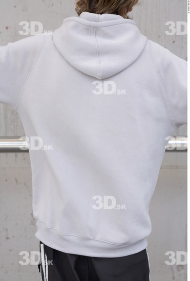 Upper Body Man White Casual Slim