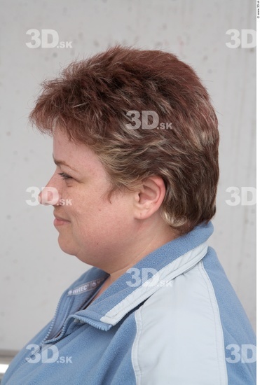 Head Woman White Casual Chubby