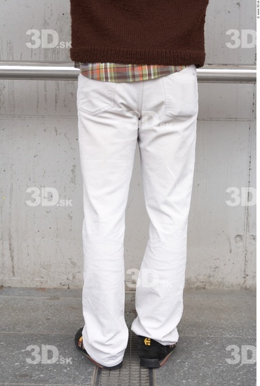 Leg Man White Casual Slim