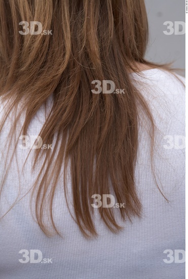 Hair Woman White Casual Slim