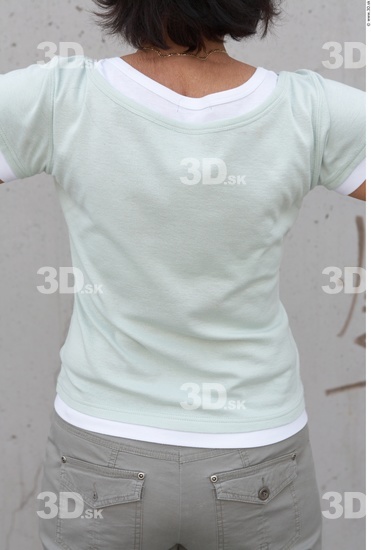 Upper Body Woman White Casual Average