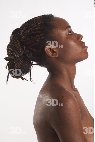 Neck Whole Body Phonemes Woman Animation references Black Nude Slim Studio photo references