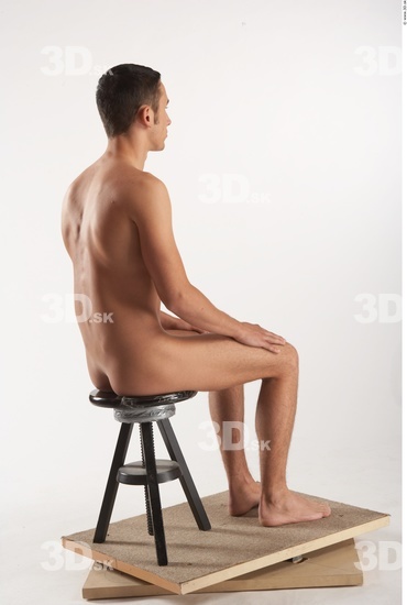 Whole Body Man Artistic poses White Nude Athletic