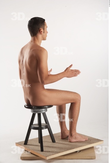 Whole Body Man Artistic poses White Nude Athletic