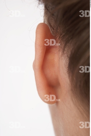 Ear Woman White Nude Average