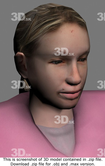 3D Model White Woman