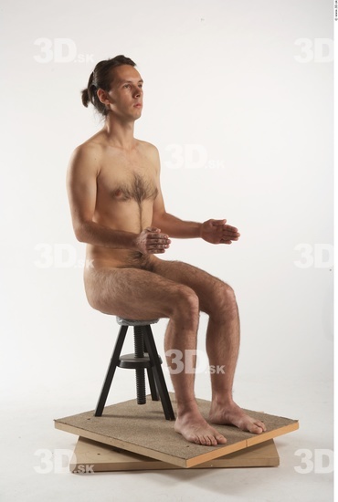 Whole Body Man Artistic poses White Nude Slim