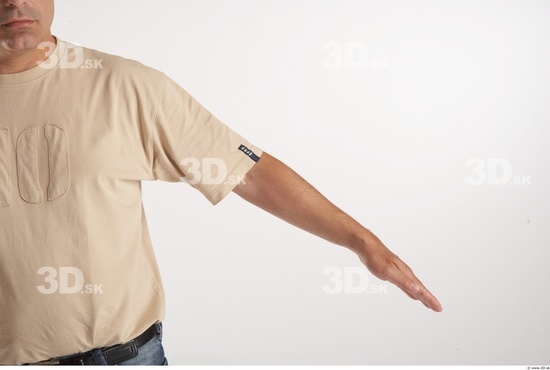 Arm Man Animation references White Casual T shirt Average