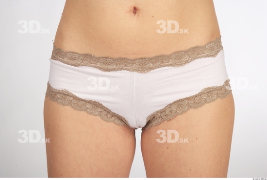 Hips Woman White Underwear Slim