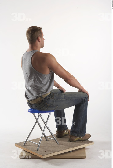 Whole Body Man Artistic poses White Casual Muscular