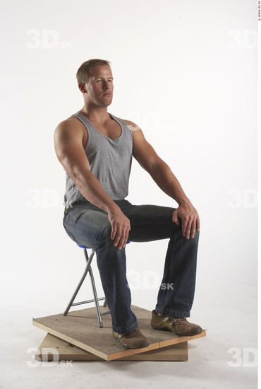 Whole Body Man Artistic poses White Casual Muscular