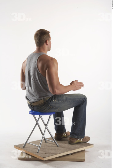 Whole Body Man Artistic poses White Casual Muscular