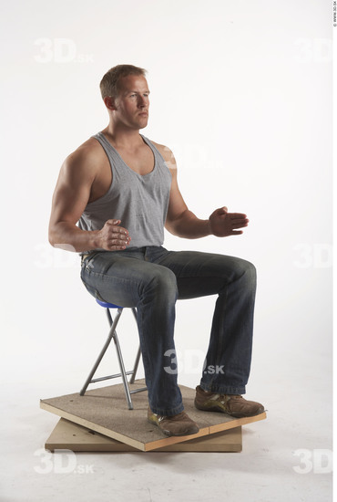 Whole Body Man Artistic poses White Casual Muscular