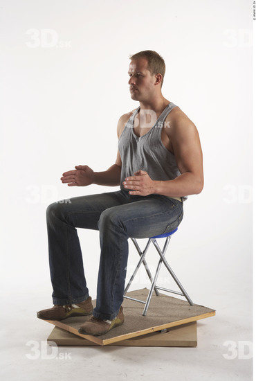 Whole Body Man Artistic poses White Casual Muscular