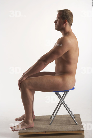 Whole Body Man Artistic poses White Nude Muscular