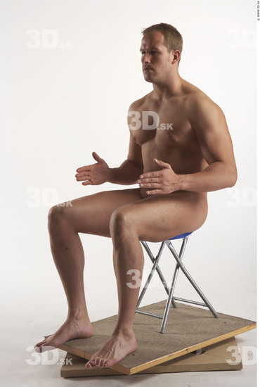 Whole Body Man Artistic poses White Nude Muscular