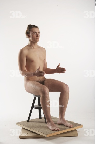 Whole Body Man Artistic poses White Nude Slim