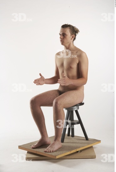 Whole Body Man Artistic poses White Nude Slim